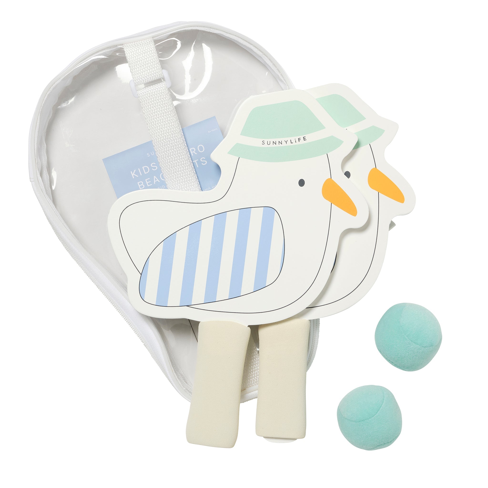Kids Velcro Beach Bats - Sammy the Seagull