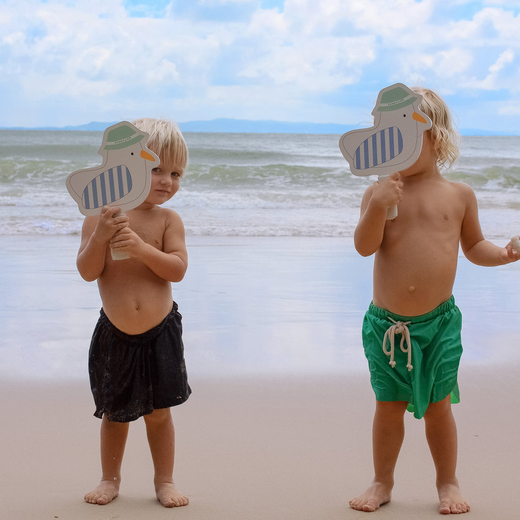 Kids Velcro Beach Bats - Sammy the Seagull