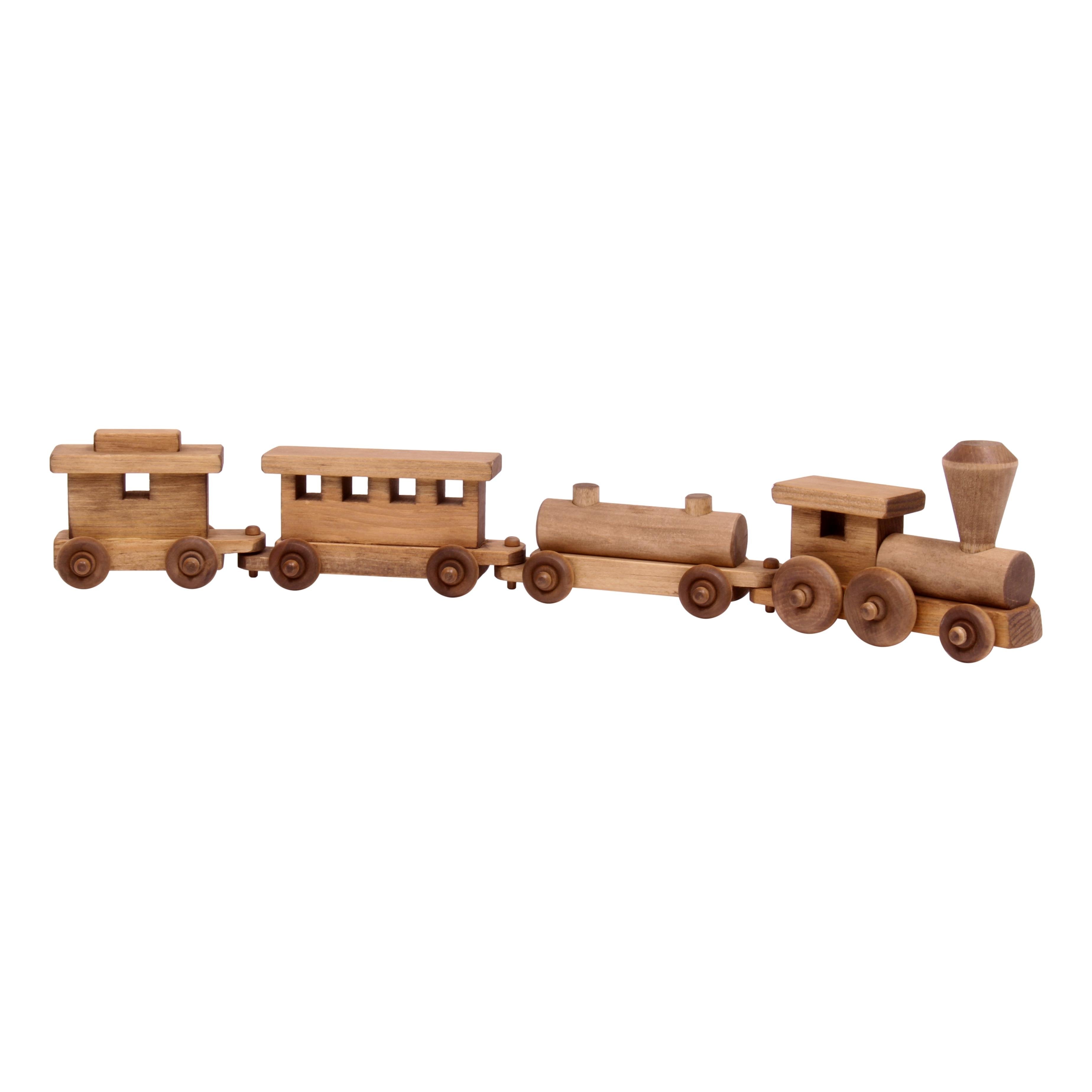Wooden Toy Train Play Set, 24 Long, Kid-Safe Finish