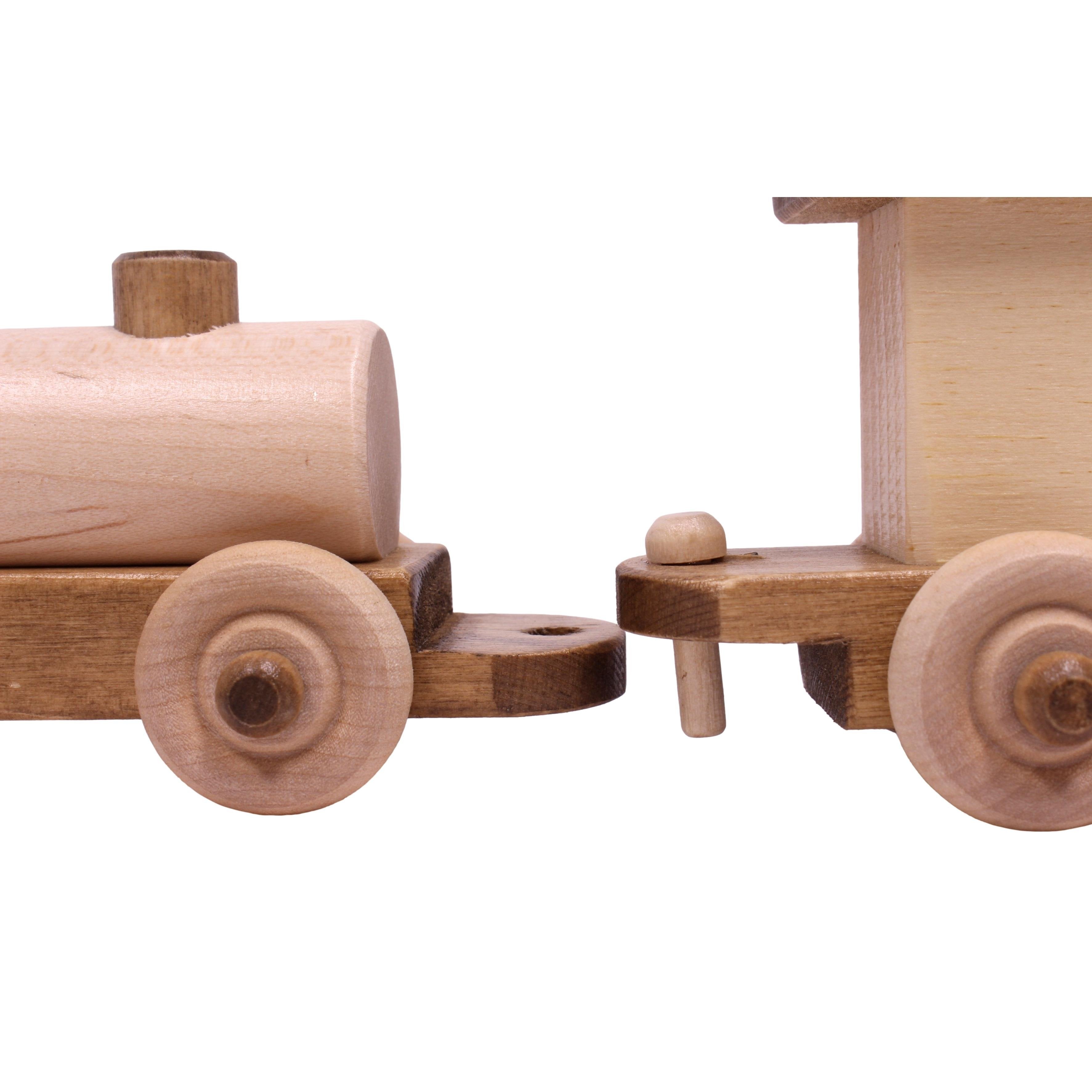 Wooden Toy Train Play Set, 24 Long, Kid-Safe Finish
