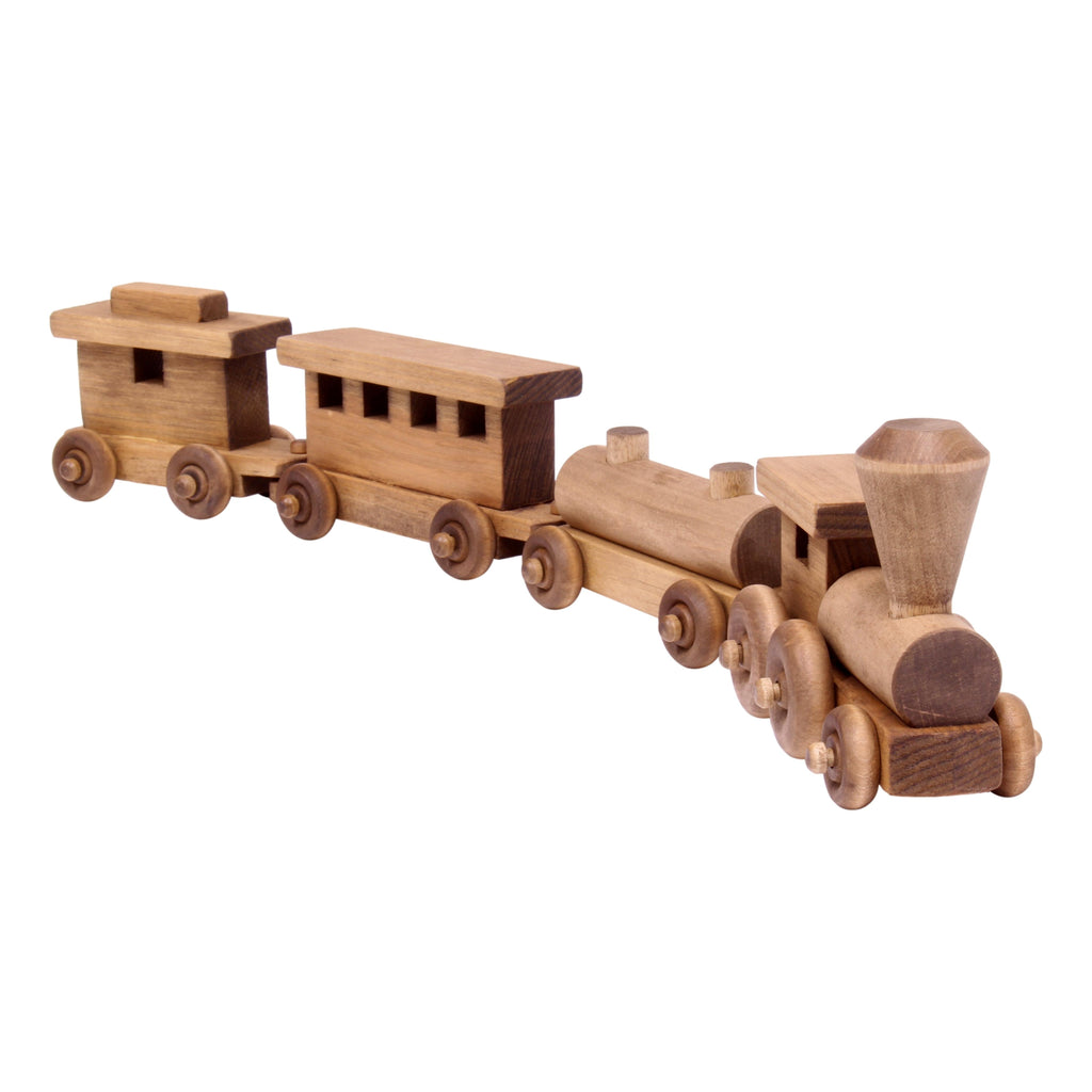Wooden Toy Train Play Set, 24 Long, Kid-Safe Finish