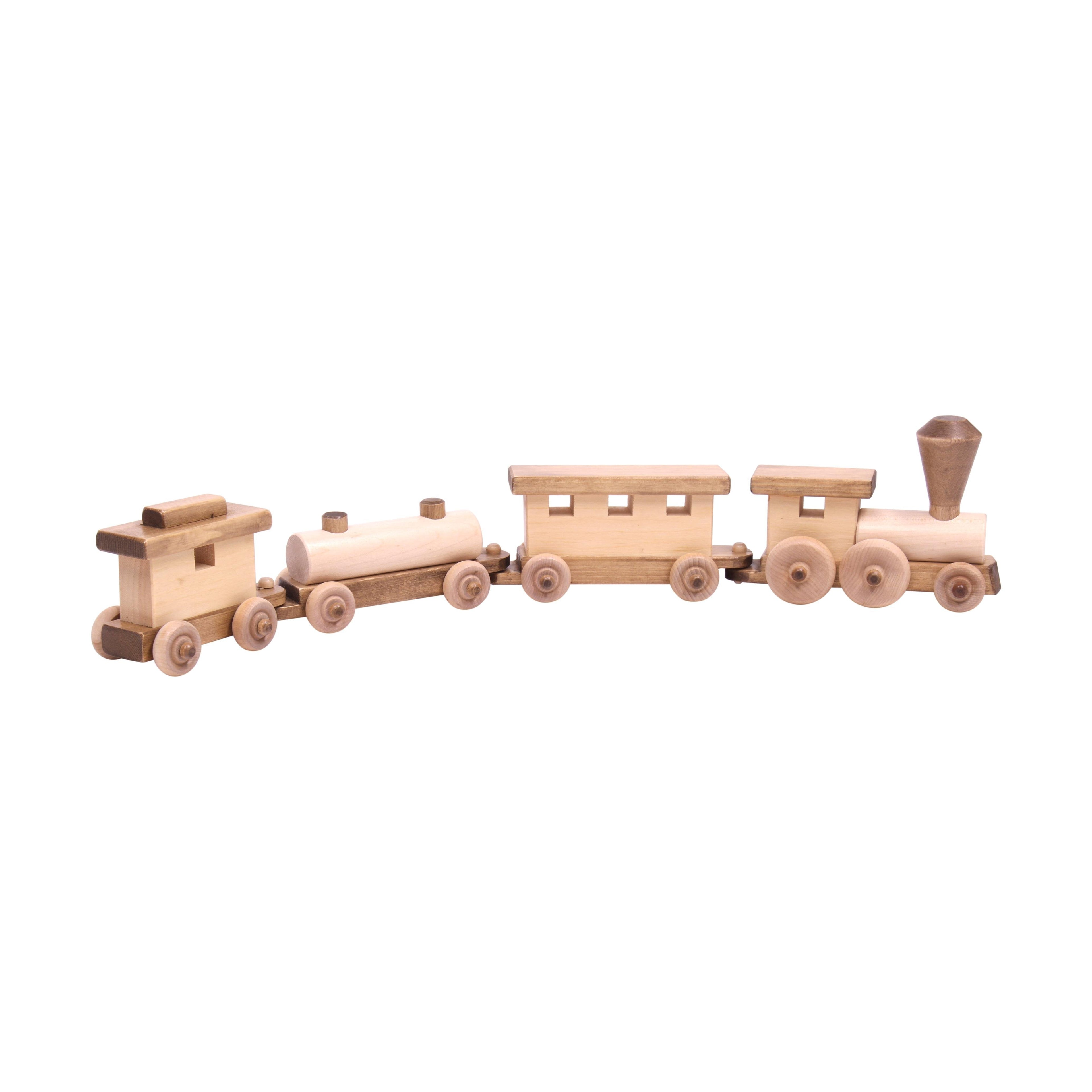 Wooden Toy Train Play Set, 24 Long, Kid-Safe Finish